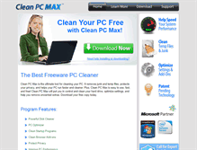 Tablet Screenshot of cleanpcmax.com